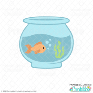 Fish Bowl SVG File for Cricut & Silhouette
