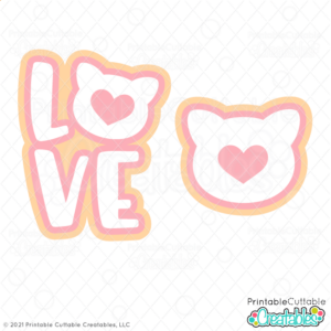 Free LOVE Cat SVG Files