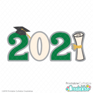 Graduation 2021 Title Free SVG File