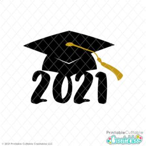 Graduation Cap 2021 Free SVG File