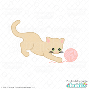 Pouncing Cat SVG File for Cricut & Silhouette