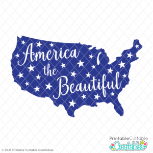 America the Beautiful Free SVG File