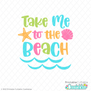Take Me to the Beach Free SVG File