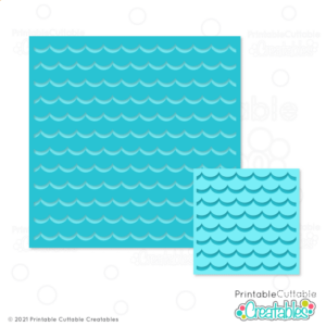 Free Ocean Wave Background Stencil SVG