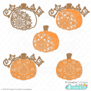 Pumpkin Mandala SVG File