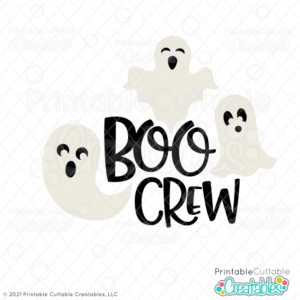 Boo Crew Free SVG File