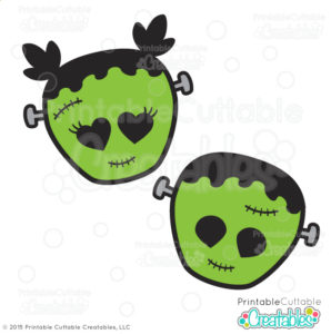 Cute Frankenstein Halloween SVG Cut Files & Clipart