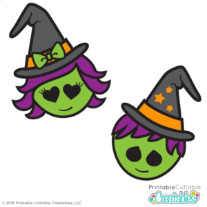 Cute Witch Warlock Halloween SVG Cut Files Clipart
