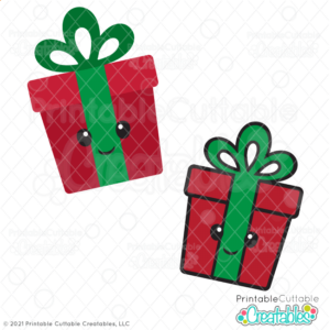 Cute Christmas Presents SVG File