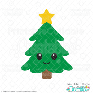 Cute Christmas Tree SVG File