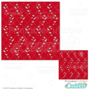 Candy Cane Background Stencil Free SVG File