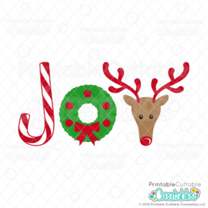 Joy Christmas SVG Cutting File & Clipart