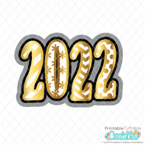 2022 New Years Title Free SVG File