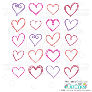 Hand Drawn Heart SVG Freebie