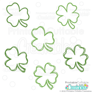 Clover Shamrock Outline SVG Free Download