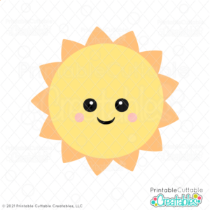 Happy Sun SVG File