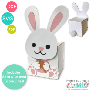 Easter Bunny Treat Box SVG File