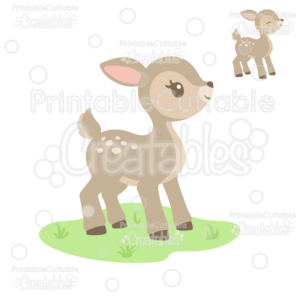 Cute Woodland Deer SVG Cut File & Clipart