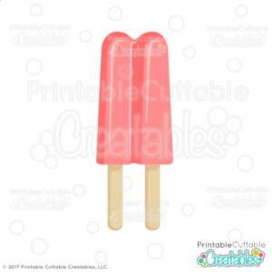 Double Popsicle SVG File & Clipart
