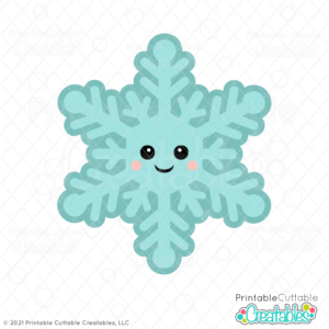 Cute Snowflake SVG File