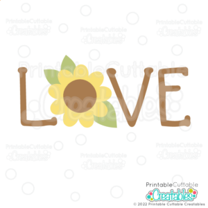 Love Sunflower SVG Freebie