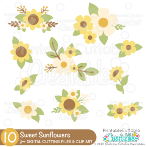 Sweet Sunflowers SVG Cut File