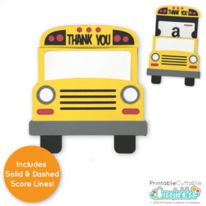 School Bus Gift Card Holder