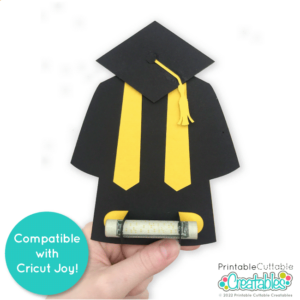 Cap and Gown Graduation Money Holder SVG File