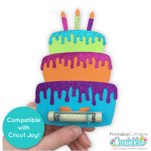 Birthday Cake Money Holder SVG File