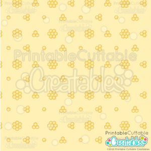 Honeycomb Clusters Digital Paper Free Seamless Pattern