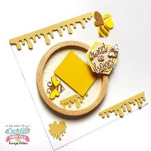 Sweet as Honey Scrapbook Layout - SVG project inspiration