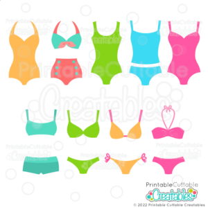 Summer Swimsuits SVG Files