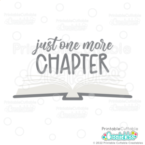 Just One More Chapter Reading SVG Freebie