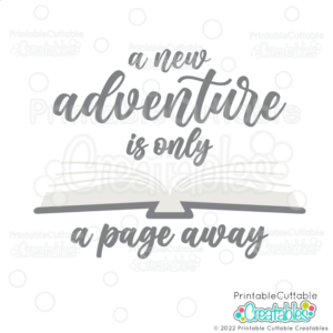 New Adventure A Page Away SVG File