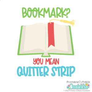 Bookmark Quitter Strip SVG File