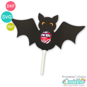 Halloween Bat Lollipop Holder SVG File
