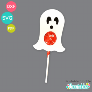 Halloween Ghost Lollipop Holder SVG File