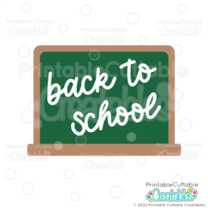 Back to School Chalkboard SVG Freebie