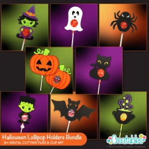 Halloween Lollipop Holder SVG Bundle