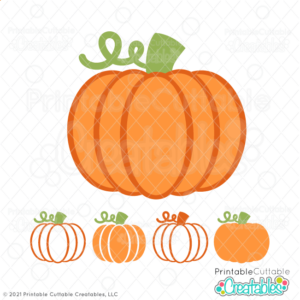 Fall Pumpkin SVG Cut File