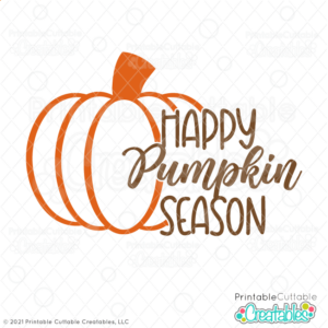Happy Pumpkin Season Free SVG File
