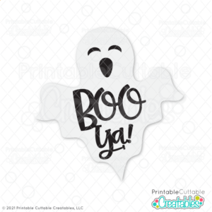 Boo-ya Ghost Free SVG Cut File