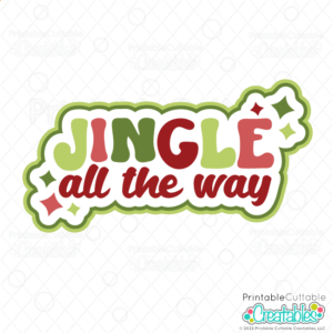 Jingle All the Way Retro Christmas SVG File