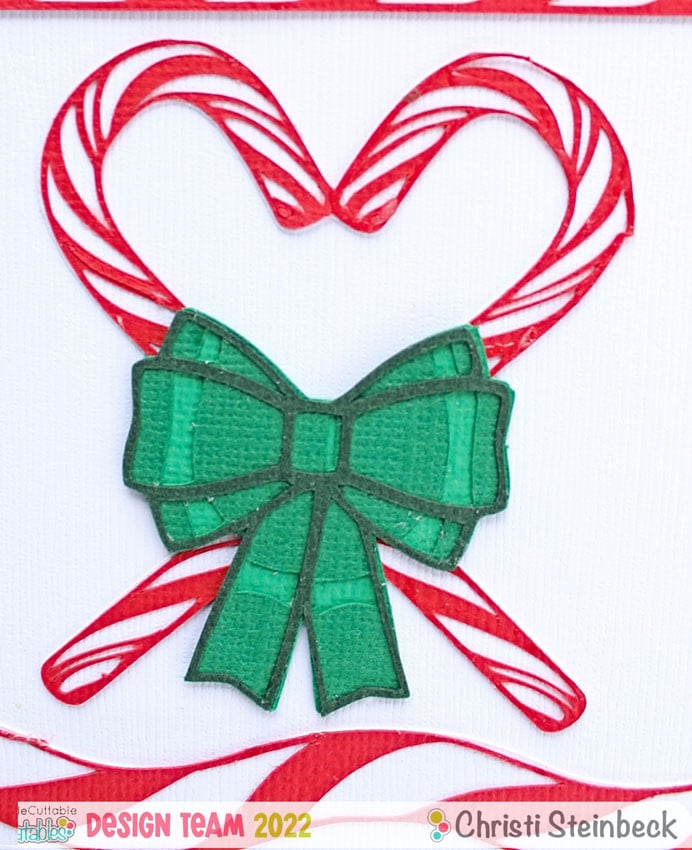 Candy Cane Scrapbook Layout 6 Candy Cane Scrapbook SVG Cut File