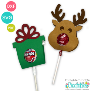 Christmas Lollipop Holders Free SVG File