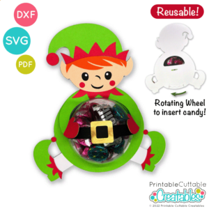 Elf Dome Candy Holder SVG File