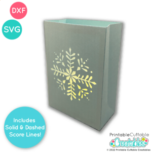 Snowflake Luminary Free SVG File for Cricut