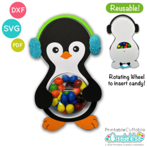 Penguin Dome Candy Holder SVG File