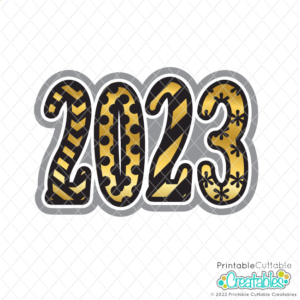 2023 New Year Title Free SVG File