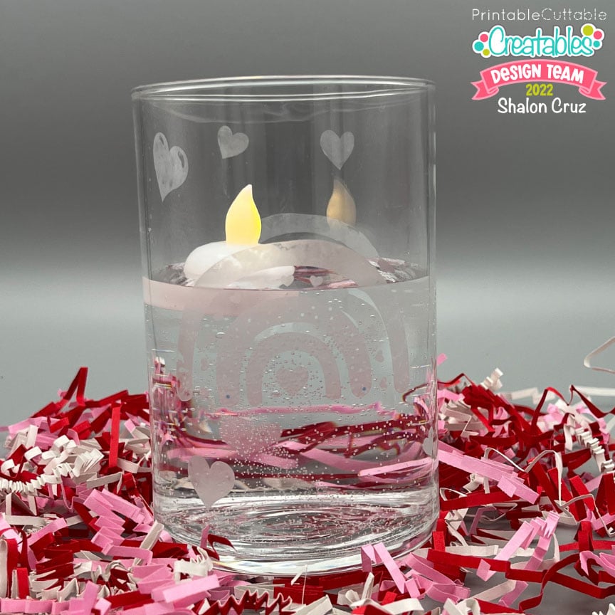 Etched Glass Candle Jar 1 Etched Glass Candle Jar